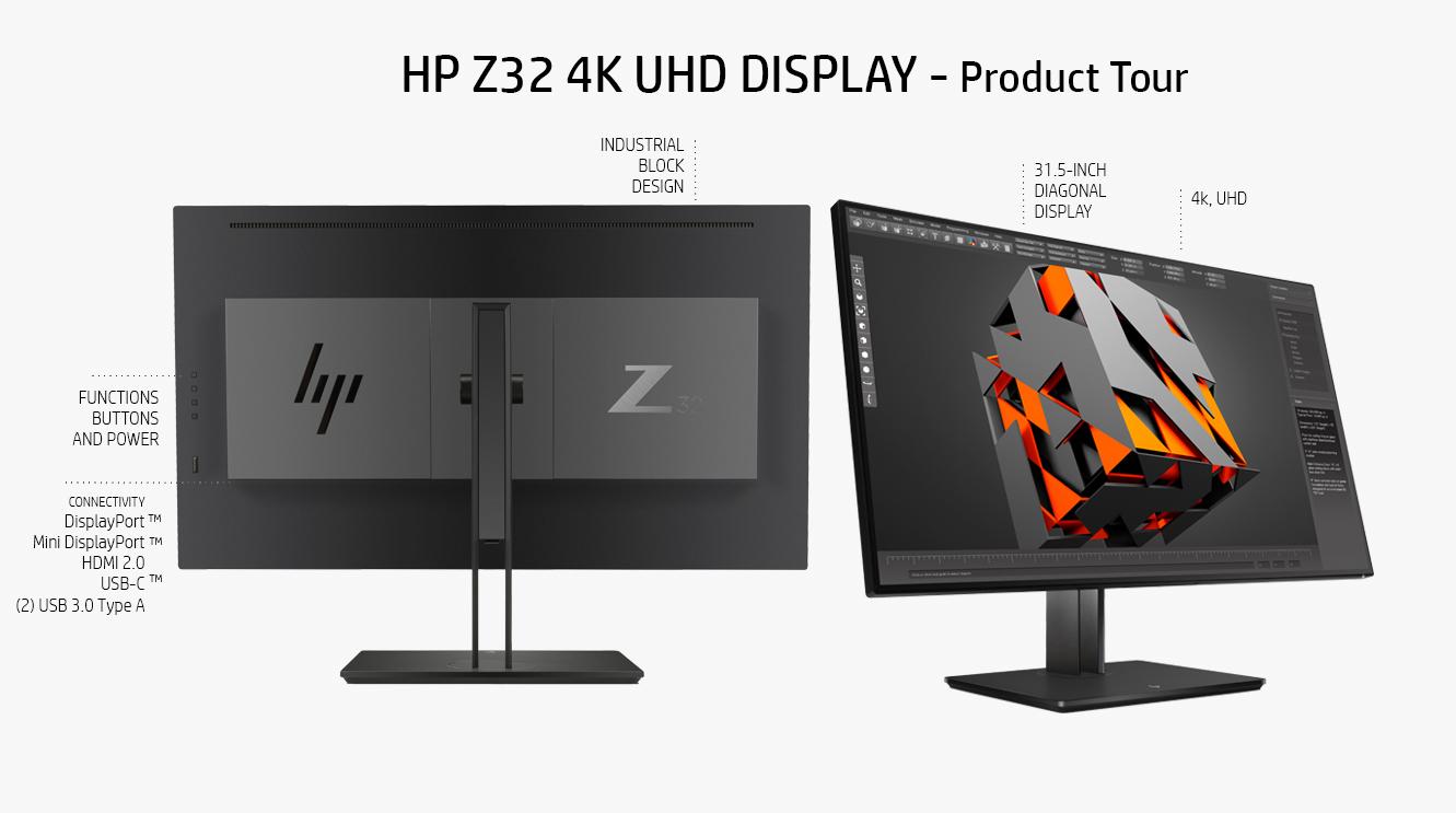 [Trả góp 0%]Monitor HP Z32 UHD 4K Display 32 inch