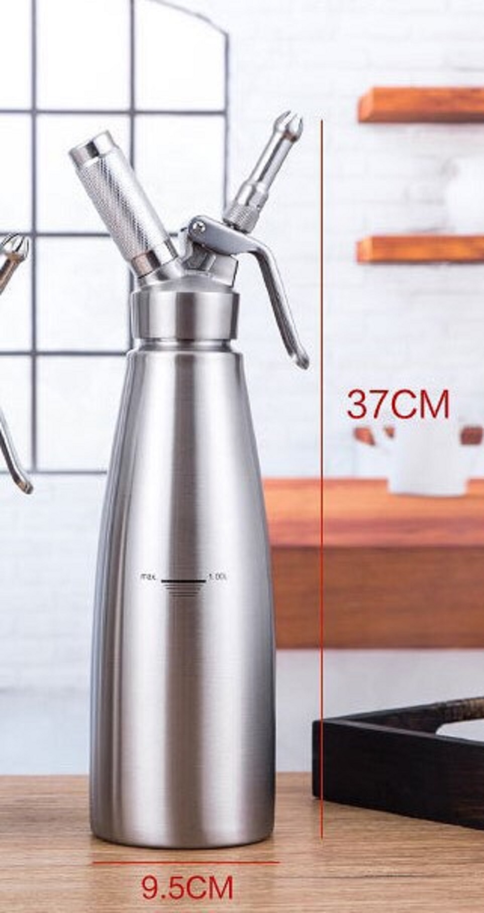 Bình Xịt Kem Tươi Cao Cấp Inox #304 [ Thép Không Gỉ ]