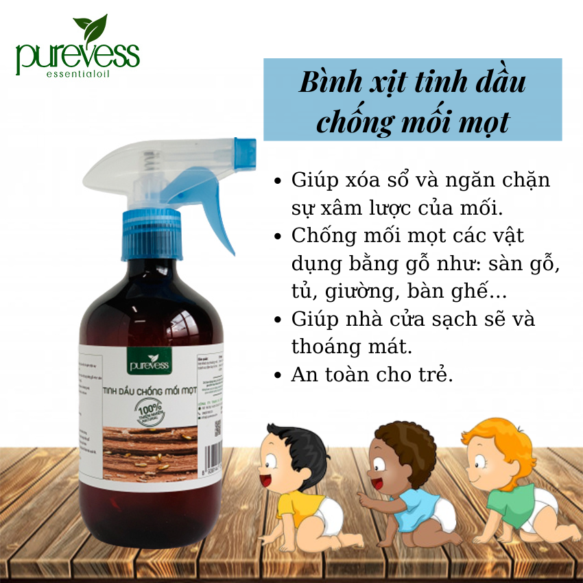 Tinh dầu diệt mối Purevess - diệt mối và côn trùng