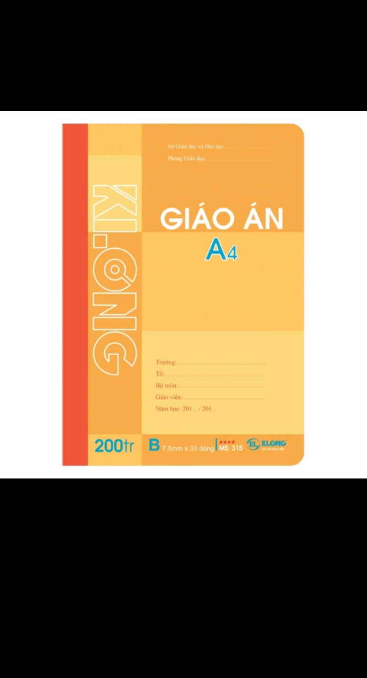 Vở, sổ giáo án 200 trang A4