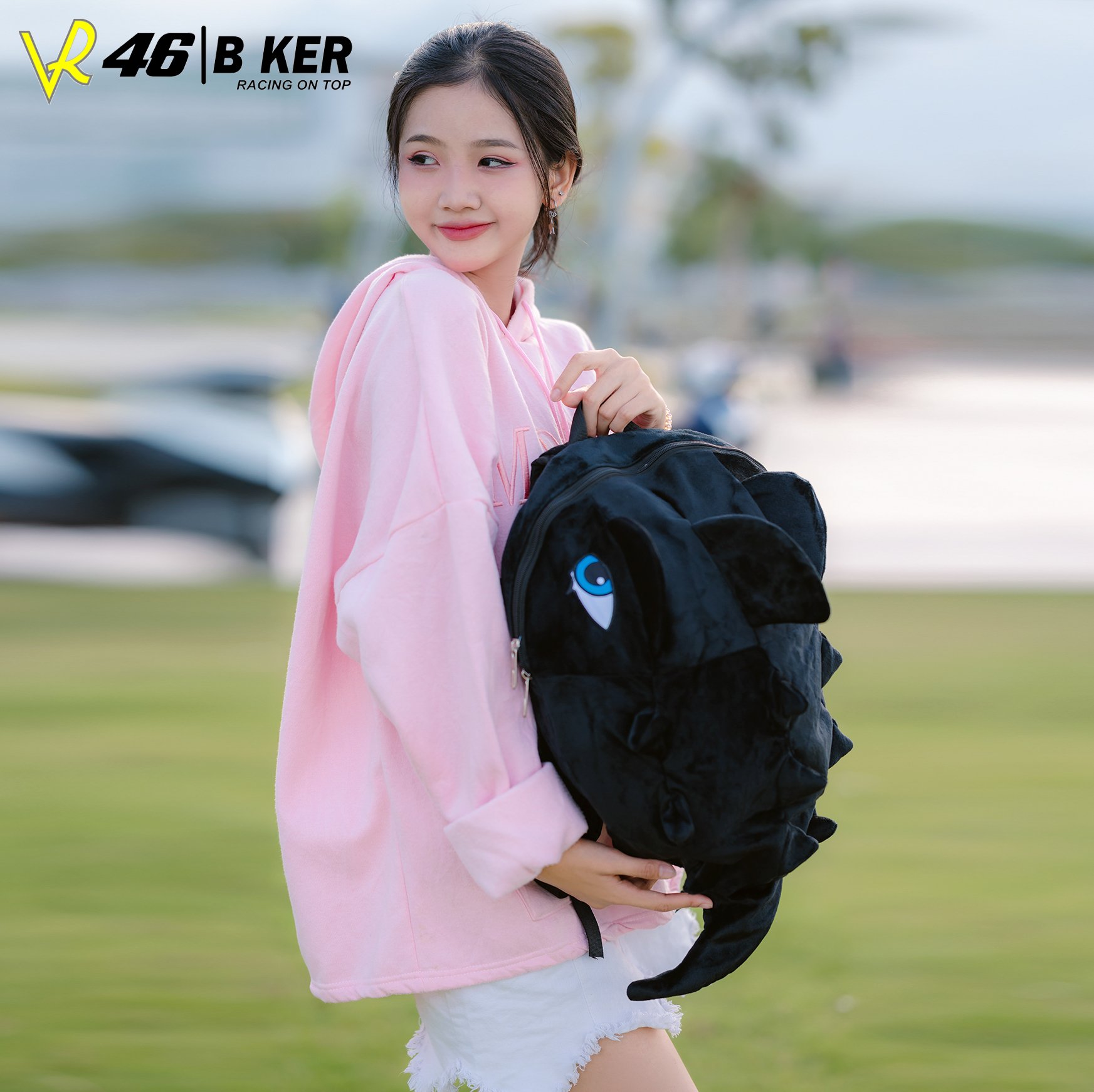 Balo Hình Khủng Long Vải Nhung Mịn 2 Lớp nhiều màu Size Lớn Đựng Vừa Laptop, Nón Bảo Hiểm, Đồ Dùng Đi Học Đi Chơi