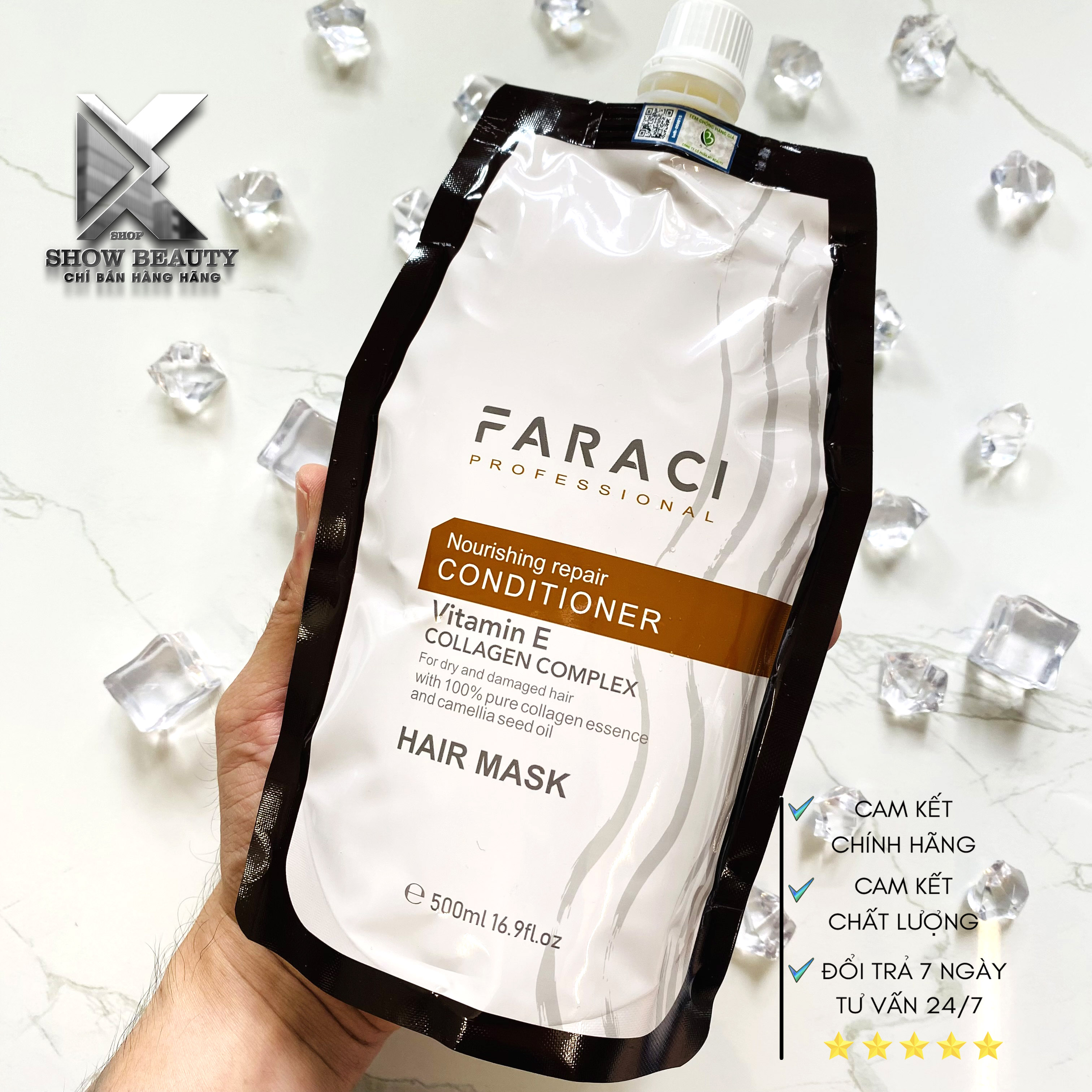 Dầu Hấp Ủ Tóc Faraci Collagen Siêu Mềm Mượt 500ml