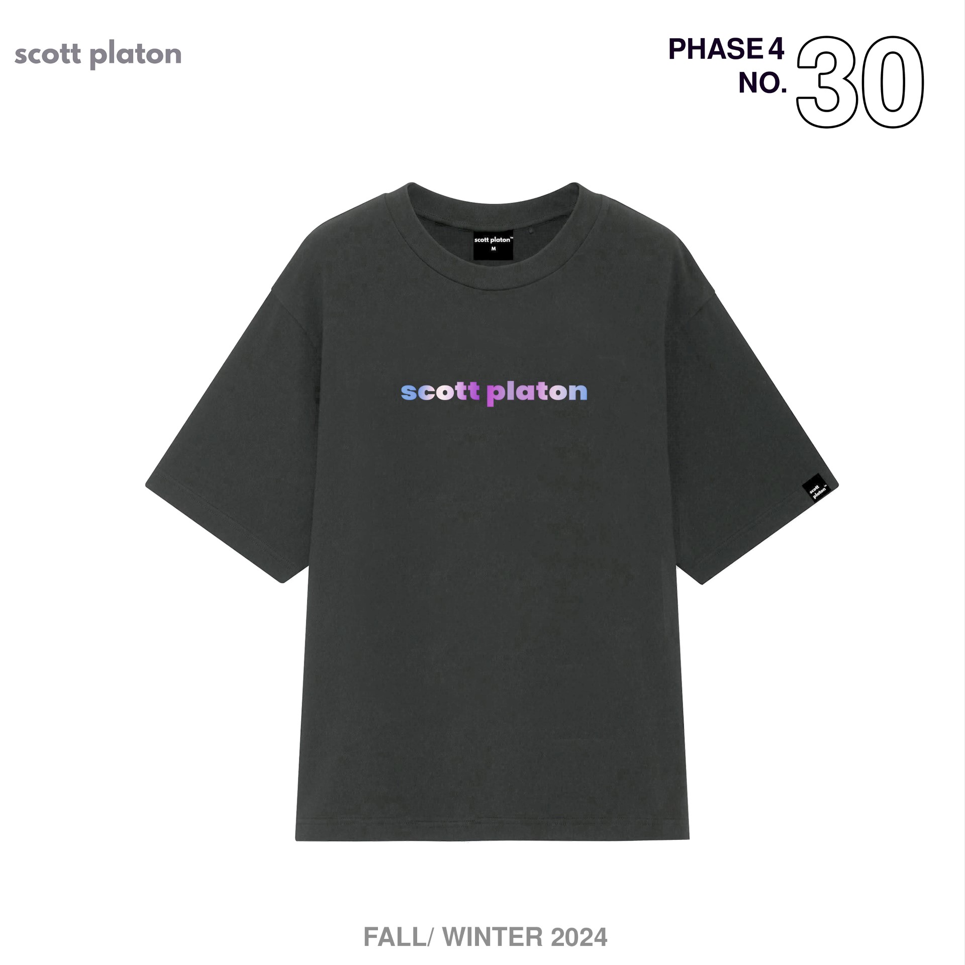 Scott Platon Áo thun Gradient Logo - Chất liệu cotton dày dặn đứng form