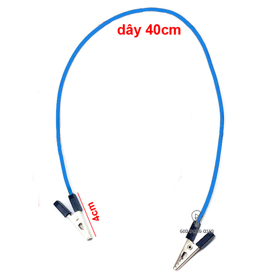 Combo 5 Cặp đầu kẹp cá sấu đỏ + đen nhiều kích thước test mạch nhanh chóng