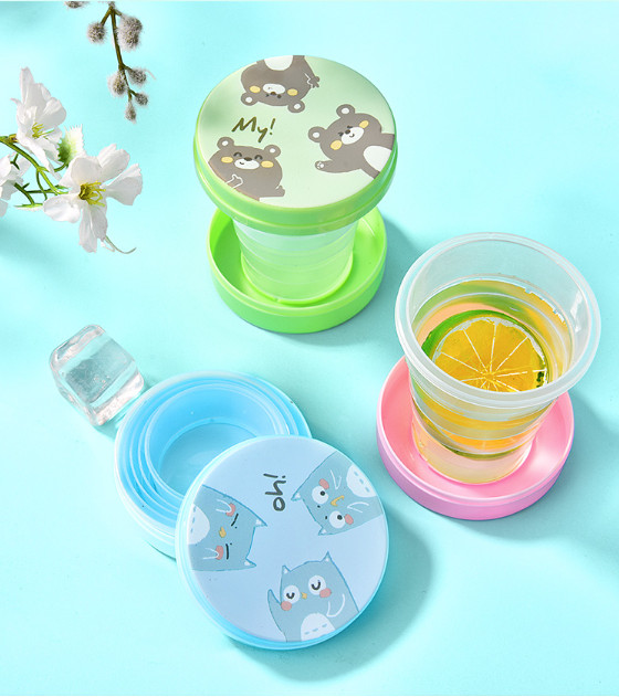 Ly cốc cá nhân gấp gọn ly uống nước nhựa du lịch LNL32