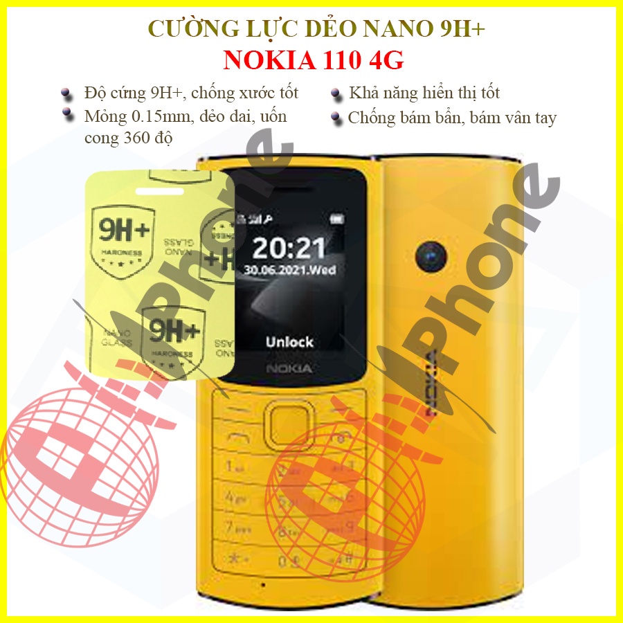 Dán cường lực dẻo nano nokia 110 4g 2020