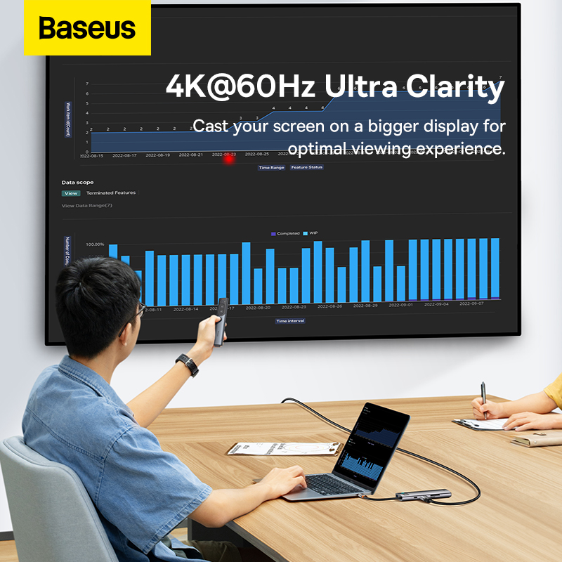 Hub Mở Rộng Đa Năng Baseus StarJoy 8-Port Type-C HUB Adapter