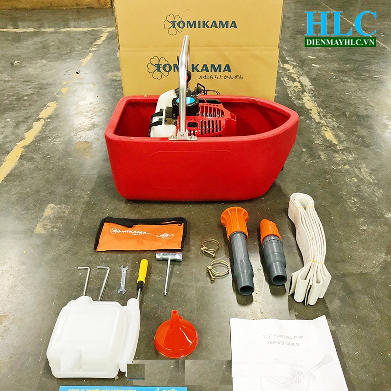[HCM]Máy bơm thuyền chạy xăng 2 thì Tomikama 520