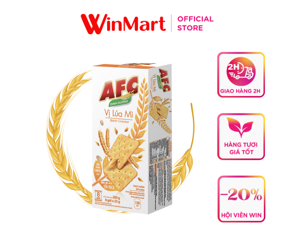 [Siêu thị WinMart] - Bánh lúa mì AFC hộp 200g