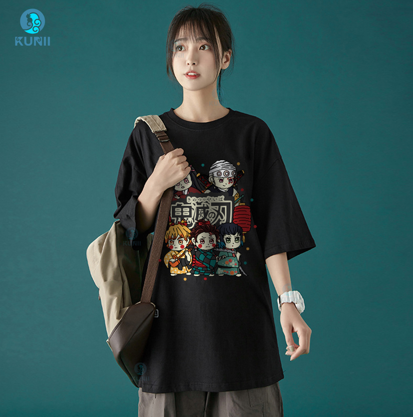 Áo Thun Kimetsu no Yaiba - Phố Đèn Đỏ Arc Chibi Unisex