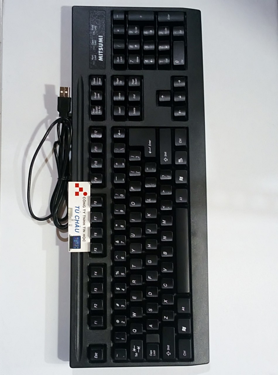 Bàn phím MITSUMI EA5XT chính hãng / Chuẩn cắm USB, cáp dài 1.5m