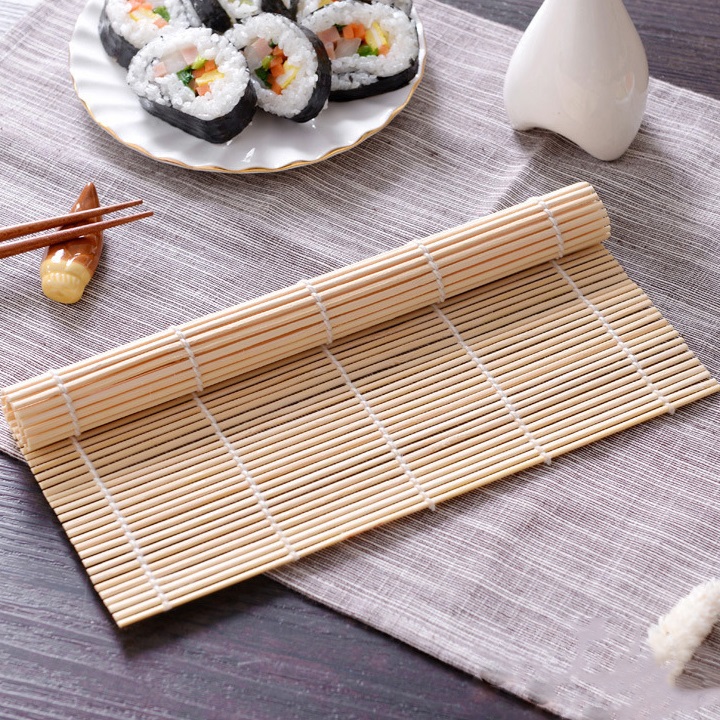 Màn Tre Cuộn Sushi / Kimbab Hàn Quốc Bằng Gỗ Tiện Dụng
