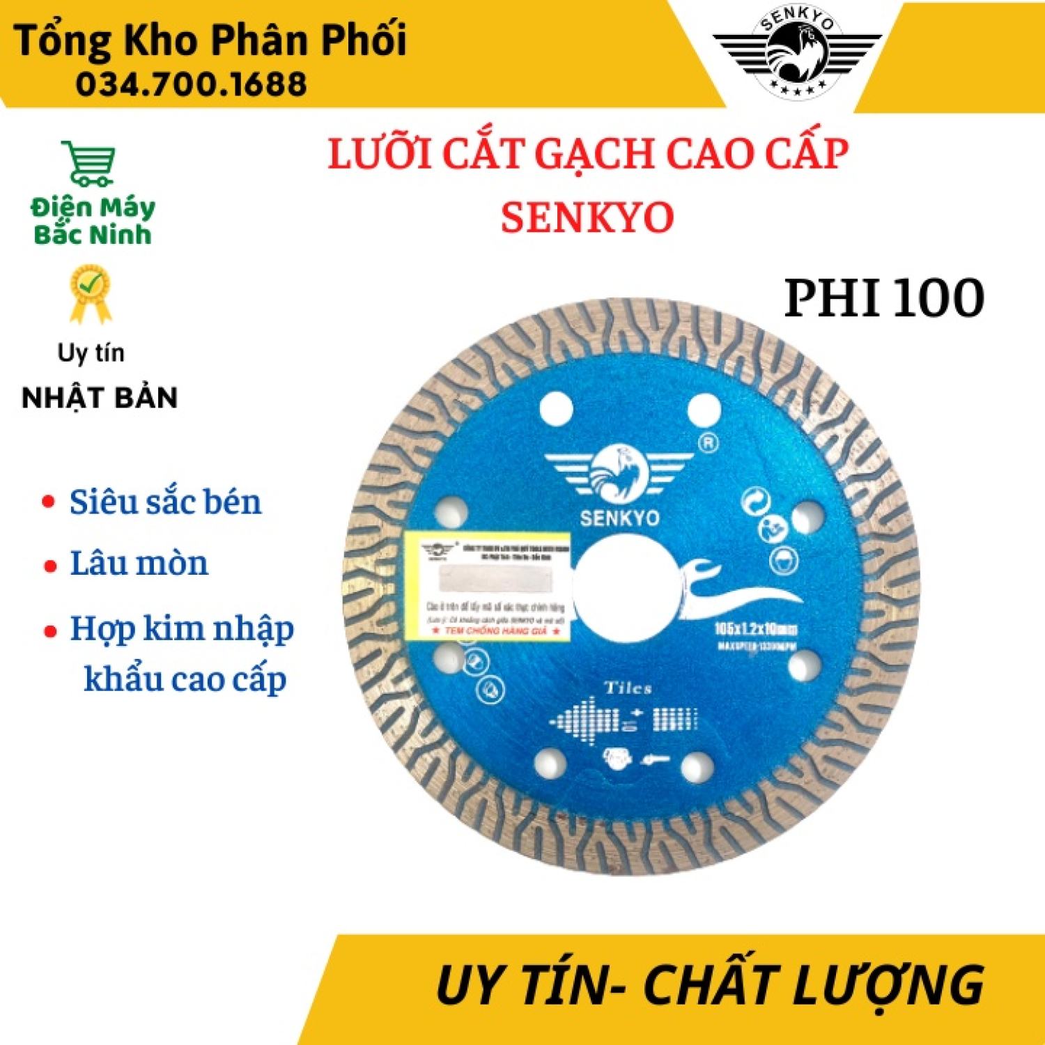 Lưỡi cắt gạch đa năng senkyo