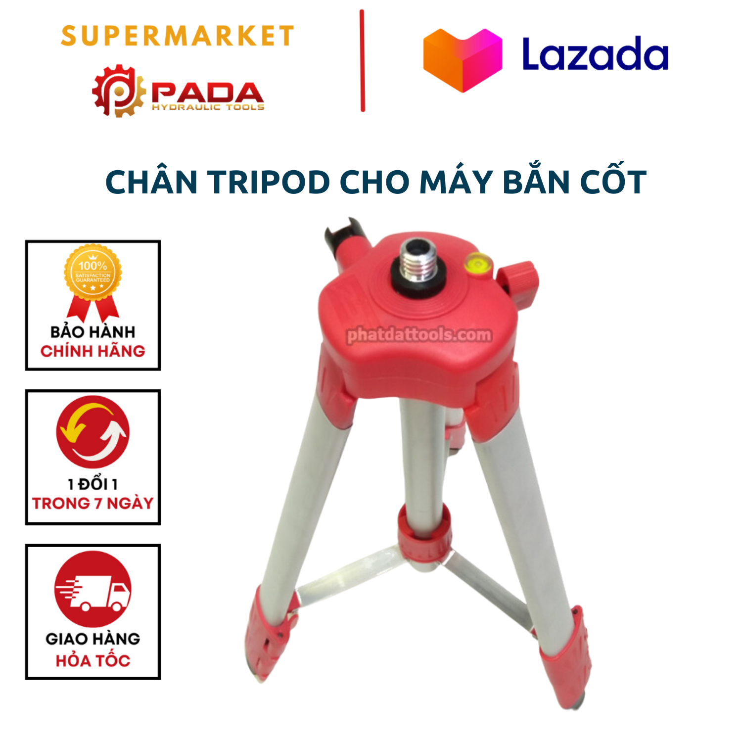 Chân tripod cho máy bắn cốt, máy cân mực, máy laser thăng bằng