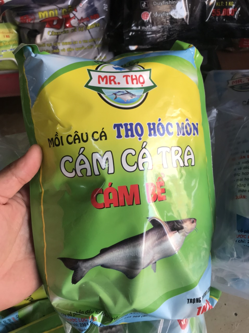 Mồi câu cá tra Thọ Hóc Môn - Cám cá tra cám bể
