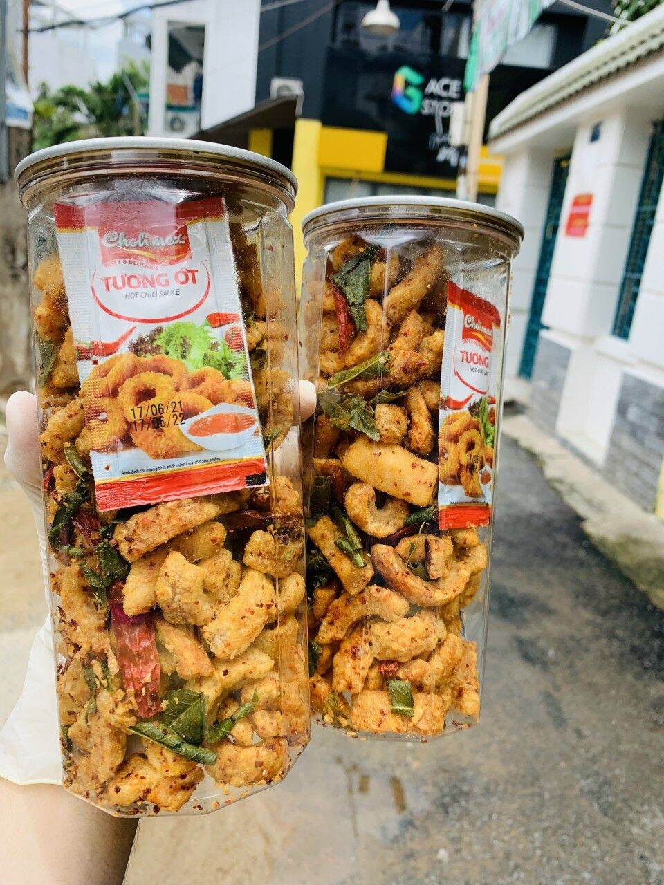 Da Heo Tỏi Mắm Hành , Da Heo Muối Ớt.