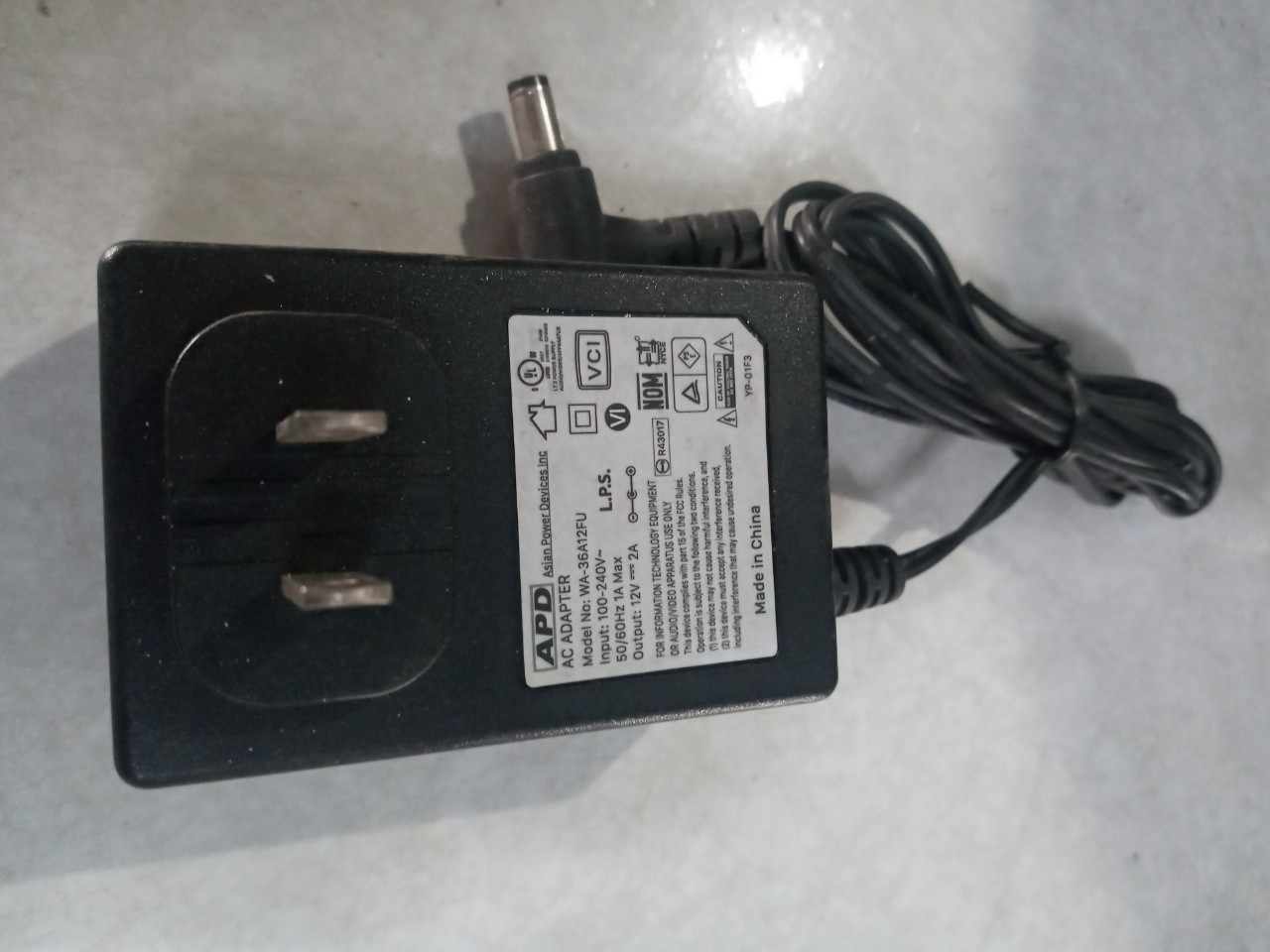 Adapter nguồn 12V 2A APD hàng Zin bãi chất lượng cho Camera, led..