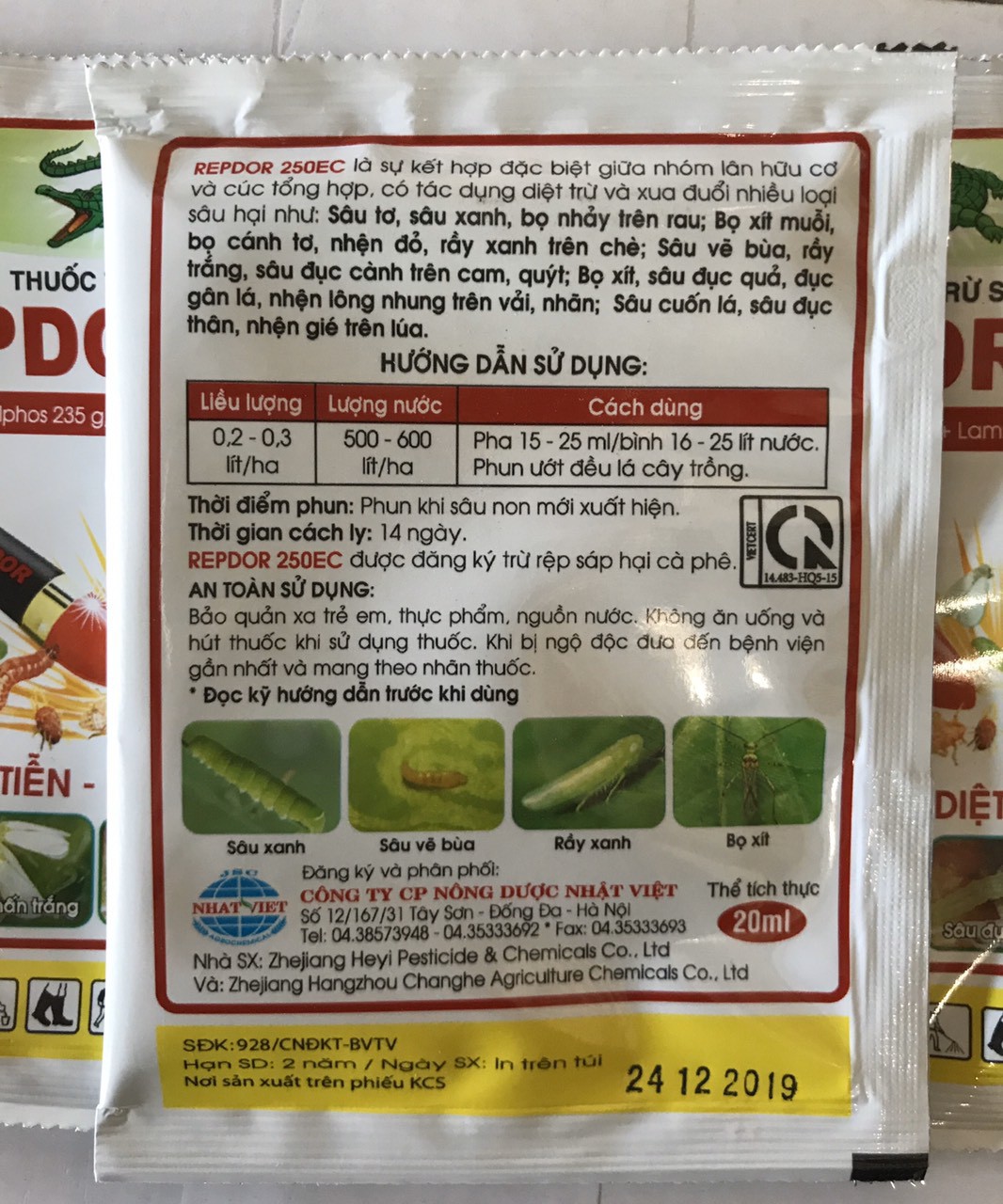 Thuốc trừ sâu REPDOR 250EC - Gói 20ml