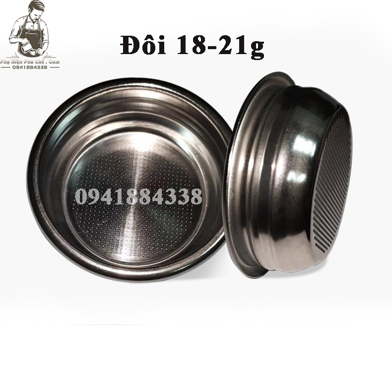 Filter 58mm - basket 58mm - giỏ lọc đơn đôi 58mm - linh kiện máy pha cà phê
