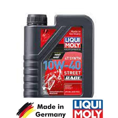 [Ảnh thật]Nhớt liqui street 10W40 1L dùng cho xe số- xe côn, NHỚT LIQUI MOLY MOTORBIKE 4T SYNTH 10W40 STREET Race chai 1L