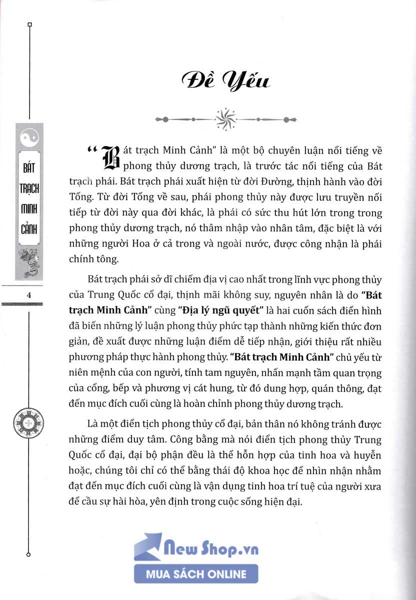 Sách Bát Trạch Minh Cảnh (Bìa Cứng) - Newshop