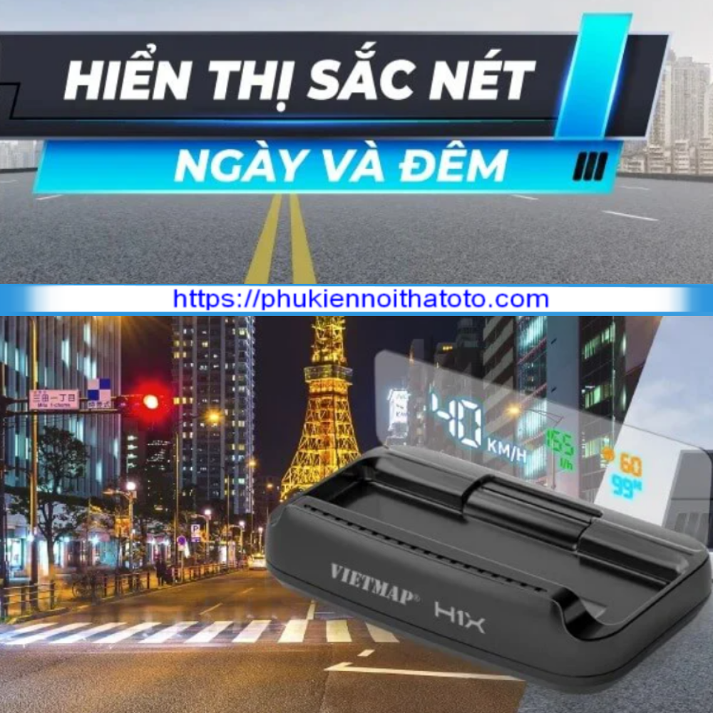 Hud Hiển Thị Kính Lái Vietmap H1X