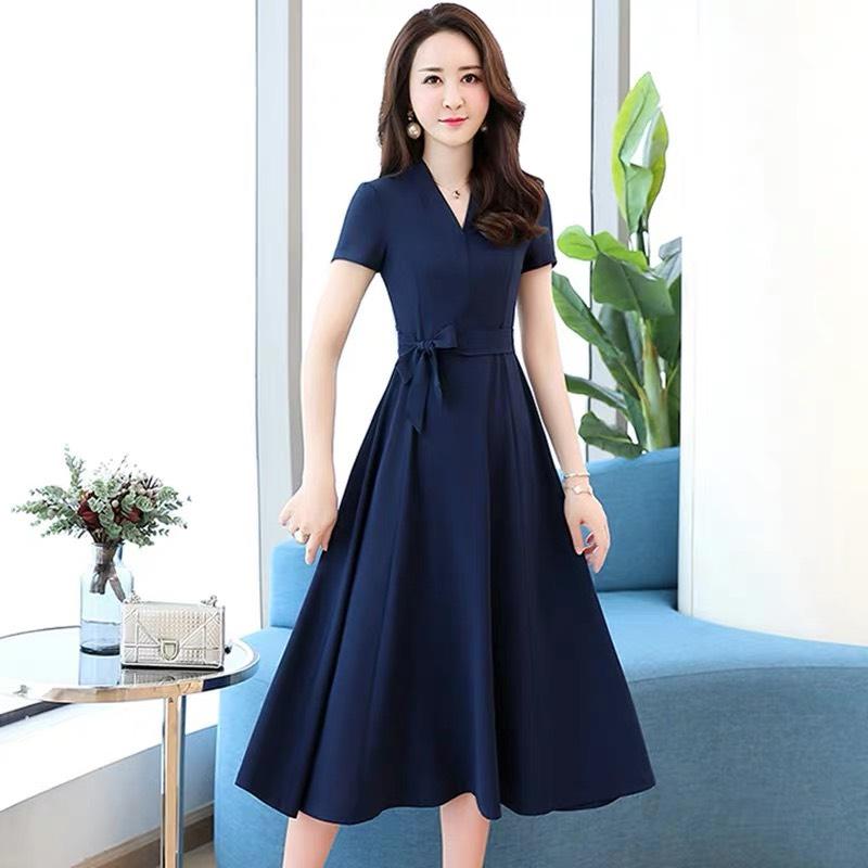 [HCM]ĐẦM XÒE TAY LỠ PHỐI DÂY THẮT EO SIÊU SANG
