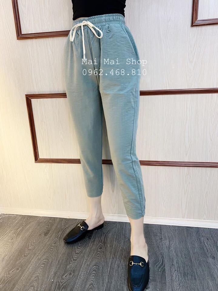 quần baggy đũi dáng lỡ 3 màu mềm mát
