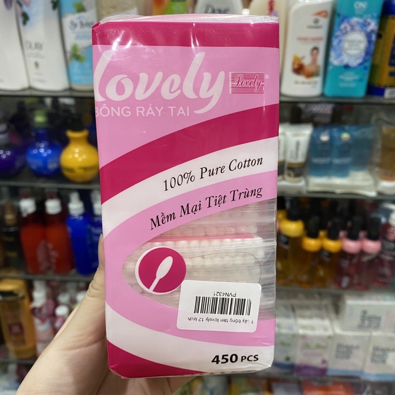 Tăm bông ráy tai Lovely 450 que