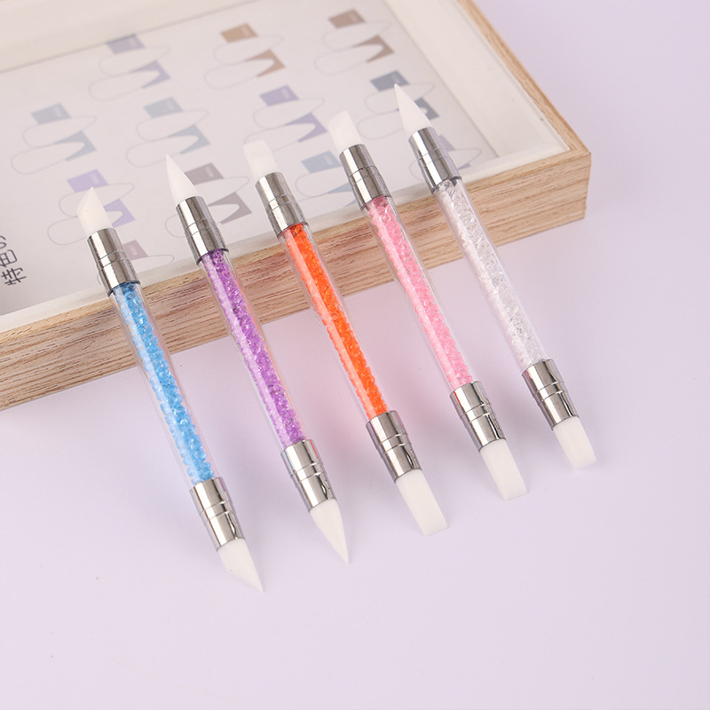 Set Cọ đắp 2 đầu trang trí móng đa năng (set 5 cây)