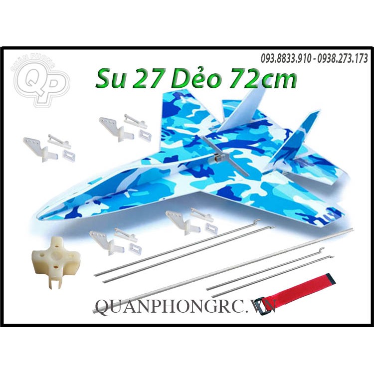 Bộ kit sơn dẻo Su 27 có đồ điện ( không tay, rx và pin)