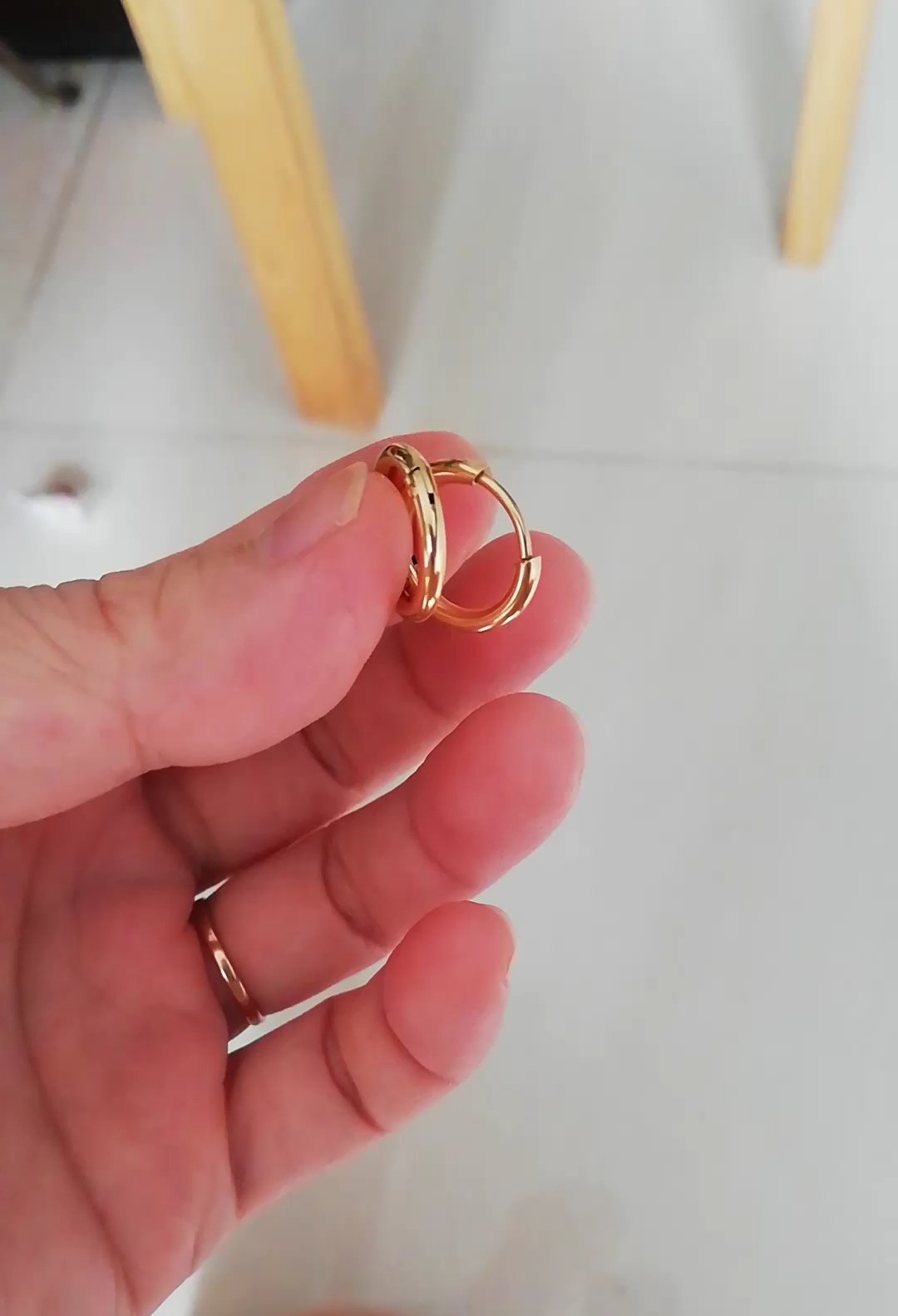 Sét 3 đôi Bông tai titan trắng/vàng