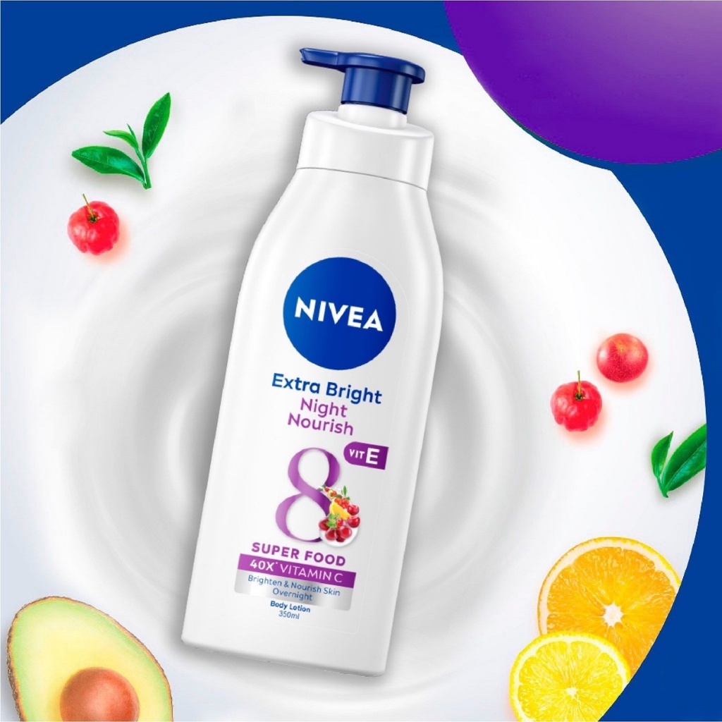 [HCM]Sữa dưỡng thể săn da Nivea Night White 350ml