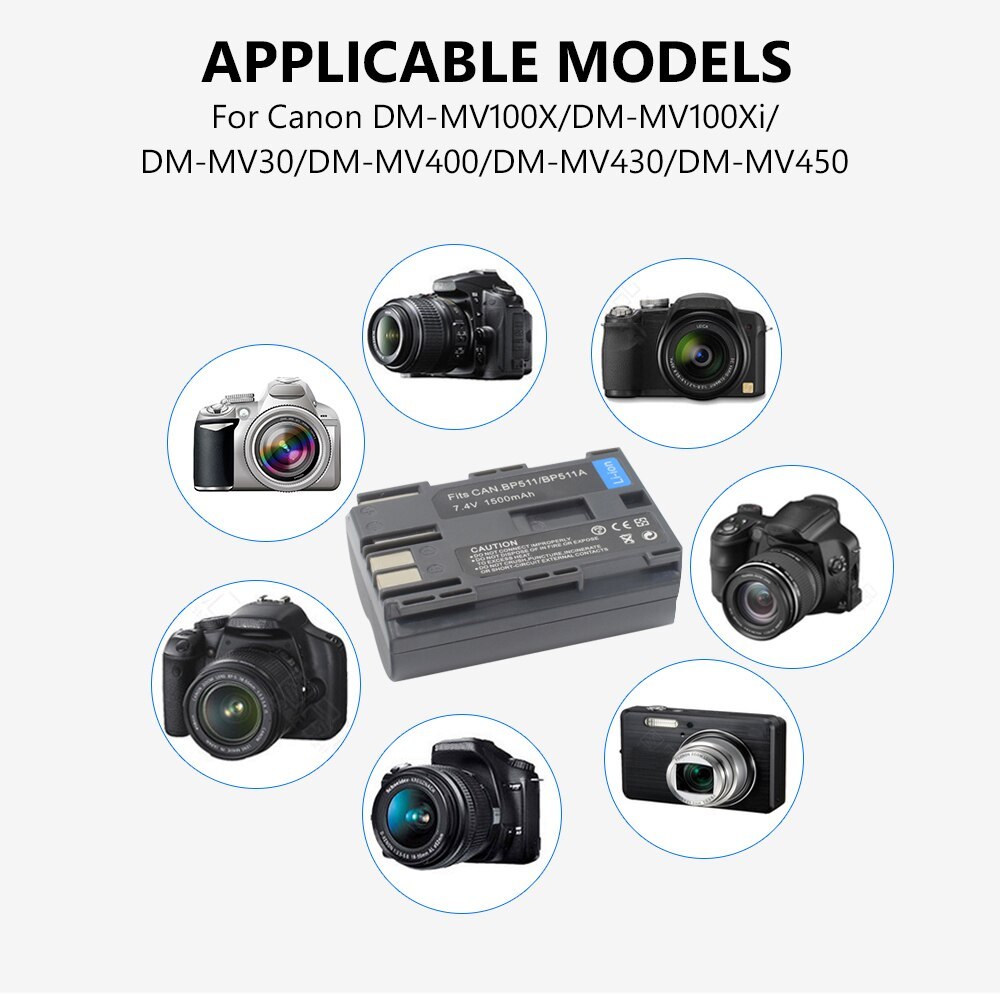 Pin máy ảnh BP-511A SLR camera battery