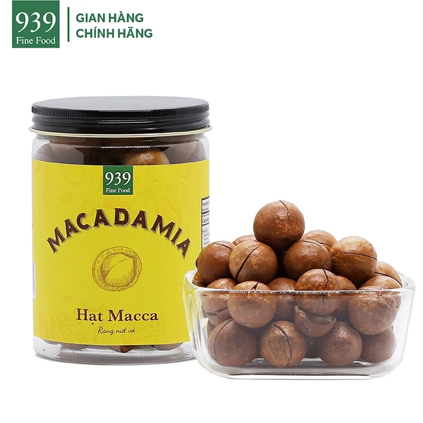 Hạt macca rang nứt vỏ loại 1 385g - 939 fine food
