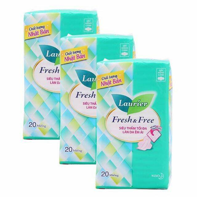BVS FRESH& free laurier 20 miếng( 22cm) có cánh