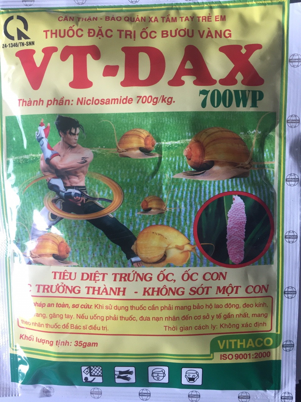 Vt-dax 700wp 35gr - trừ ốc bươu vàng, ốc sên trên hoa lan, cây cảnh