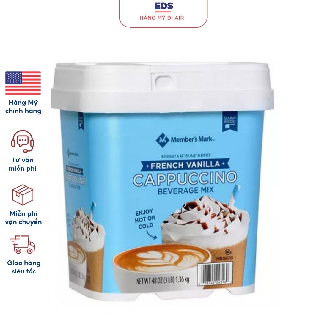 Bột cà phê sữa Member s Mark French Vanilla Cappucino - EDS Hàng Mỹ