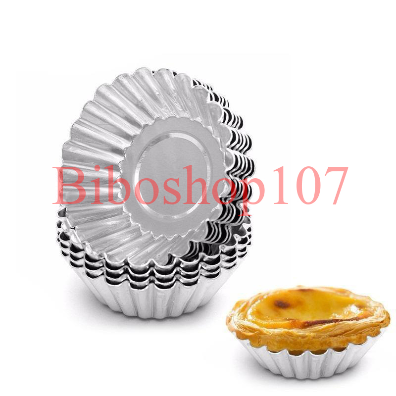 5 Khuôn tart nhôm vân miệng 7cm