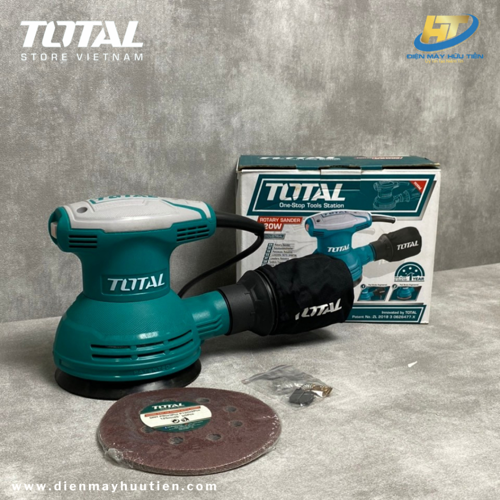 Máy chà nhám tròn 320W Total TF2031256
