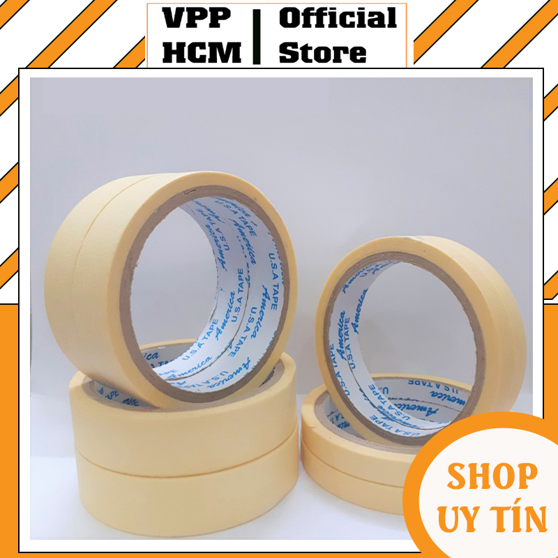 COMBO CUỘN BĂNG KEO GIẤY 1.2 - 2.4 - 4.8 cm, siêu dính, chắc chắn
