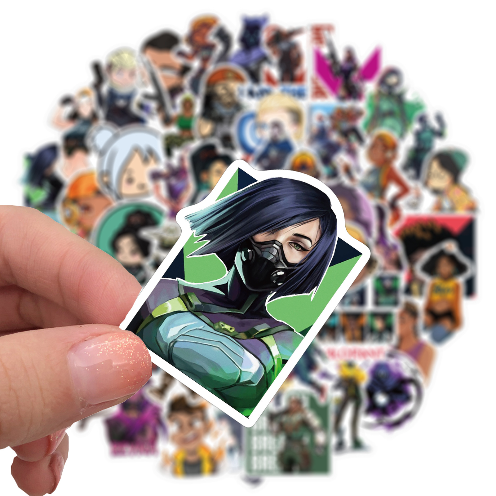 Stickers game Valorant 50 nhãn dán không thấm nước