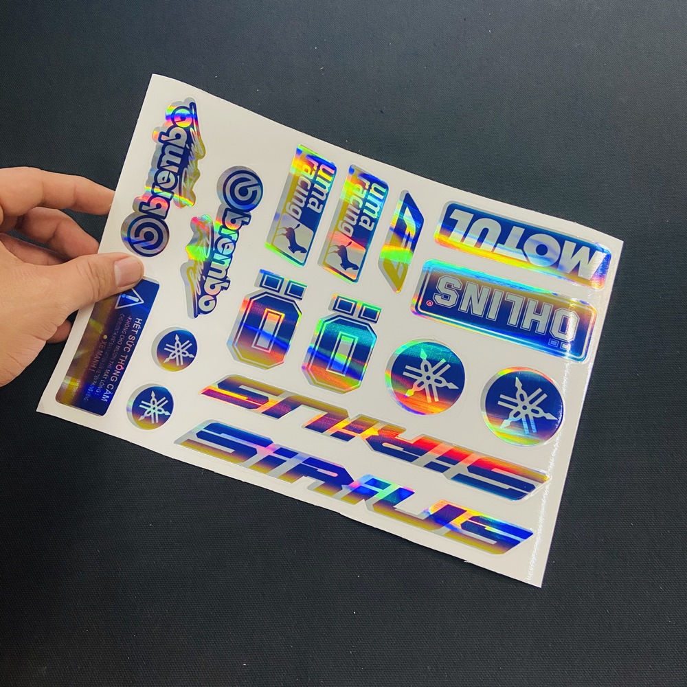 [HCM][CHUYÊN TEM CROM] TEM LOGOTEM CROM BÓNG DẠ QUANG DÁN XE SIRIUS SÁNG BÓNG THEO THỜI GIAN (LOGO+CHỮ)