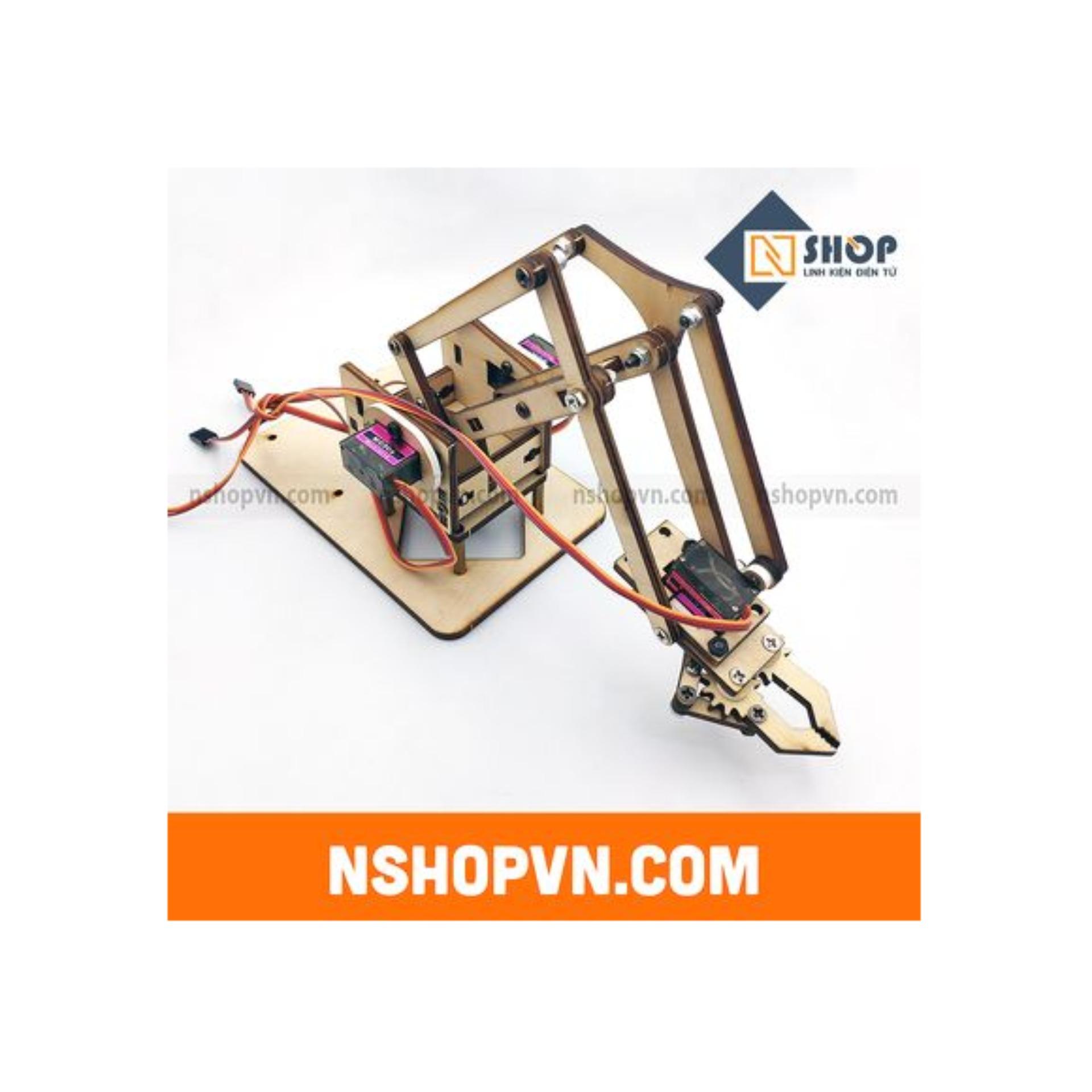 Bộ khung cánh tay robot 4 servo (đã bao gồm Servo)