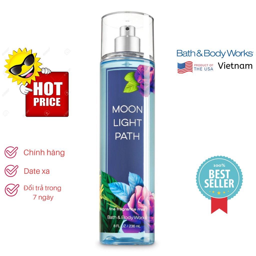 [HCM]Xịt thơm toàn thân Bath and Body Works Moonlight Path (236ml)