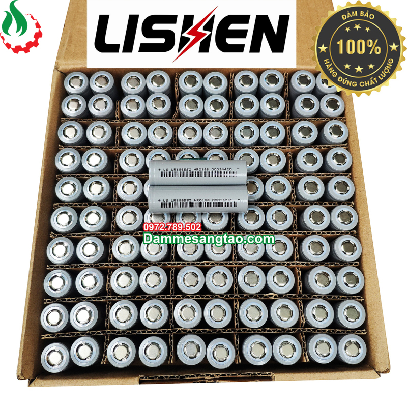 DMST Cell Pin 18650 Lishen 2600mah Xả 10A (Thùng 100 Cell)