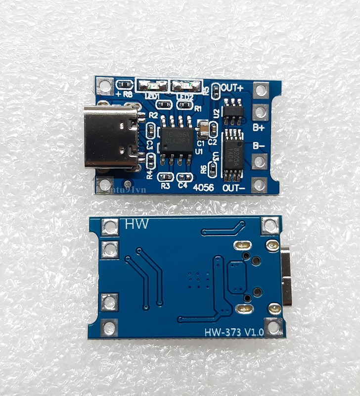 Mạch sạc pin lithium-ion TP4056 có bảo vệ - USB Type C