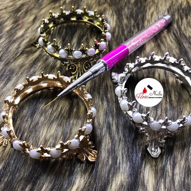 Cọ nét cán đá hồng siêu mảnh Phụ kiện Nail