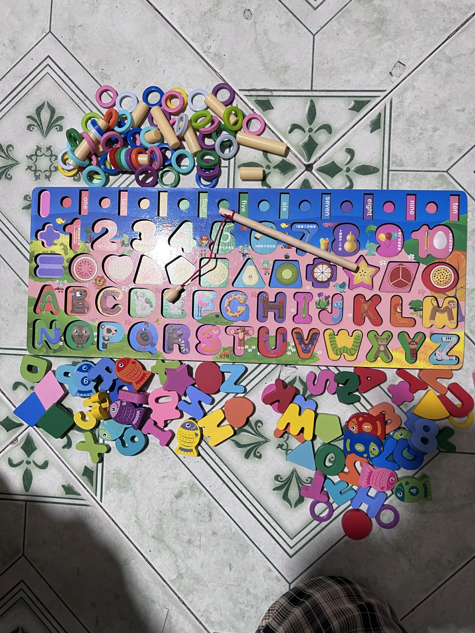 (ẢNH THẬT) Bộ bảng số thông minh kèm đồ chơi câu cá cho bé mẫu mới hót nhất năm 2020- HÀNG ĐẸP