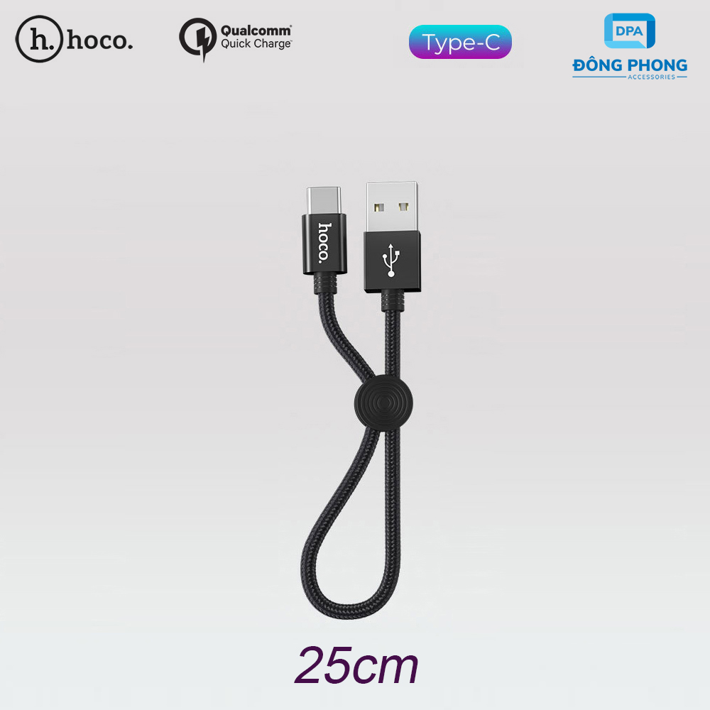 Cáp Sạc Nhanh Type C Hoco X35 Dài 25CM Chính Hãng